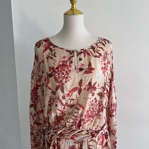 Zhelda Floral Long Sleeve Dress